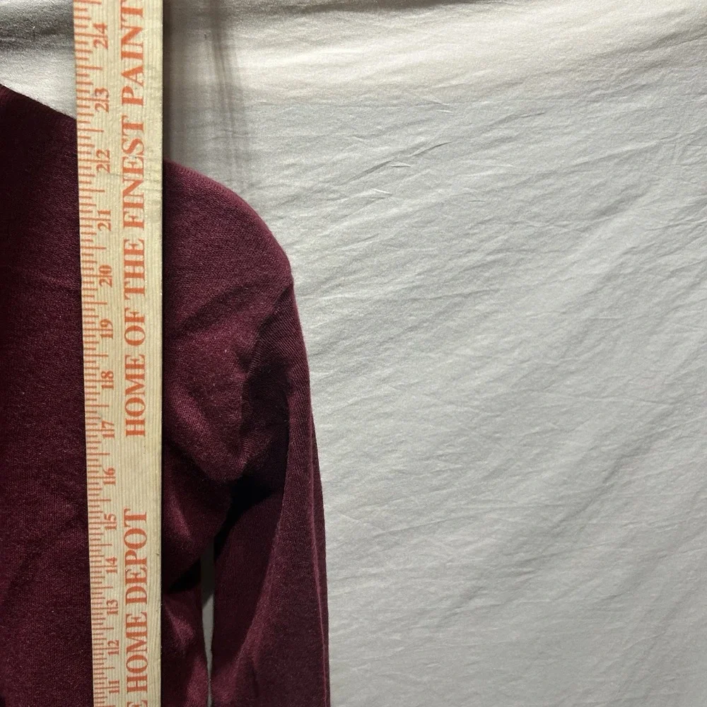 Vintage Garan V-Neck Sweater Mens M Burgundy Maroon USA 90s Retro